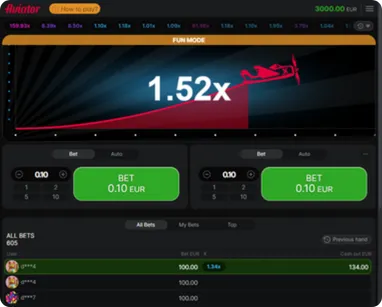 Juegos crash disponibles en Mostbet