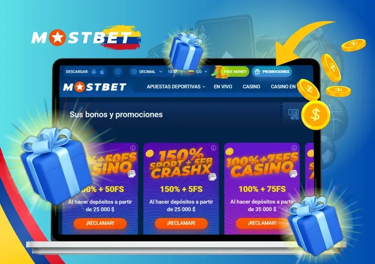 Bonos y promociones de Mostbet Casino en Colombia